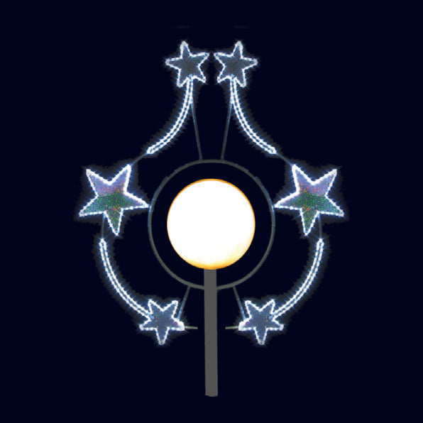 Rond de lune, décor lumineux pour candélabre (Lumifête)
