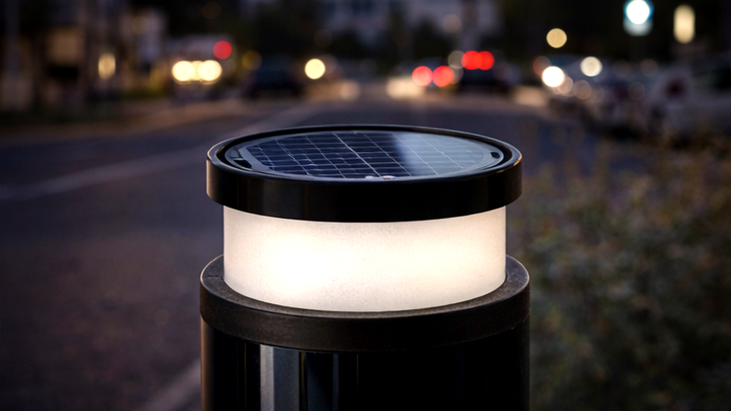 Lumy Defender — Borne solaire anti-bélier avec éclairage Image secondaire du produit
