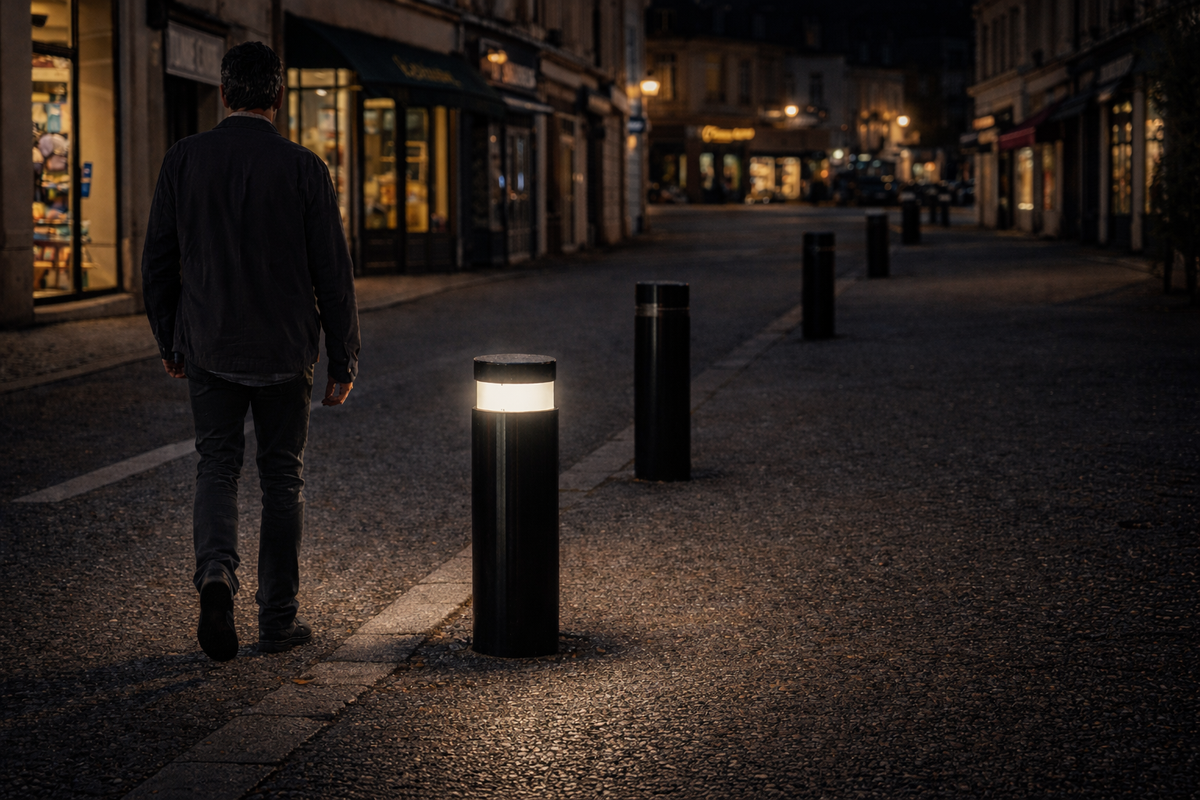 Lumy Defender — sécurisation d'un cheminement piéton
