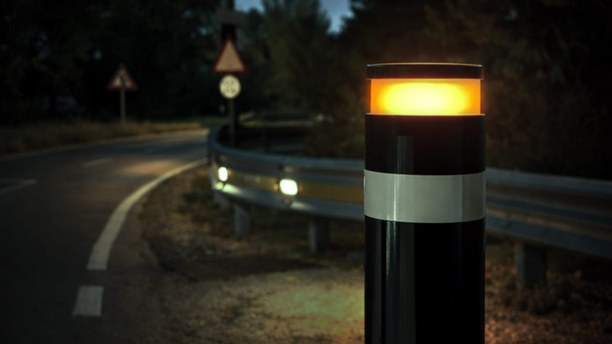 Lumy Flash — signalement de virage dangereux, LED orange