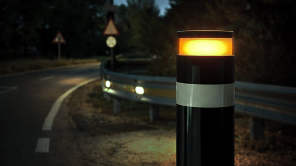 Lumy Flash — signalement de virage dangereux, LED orange