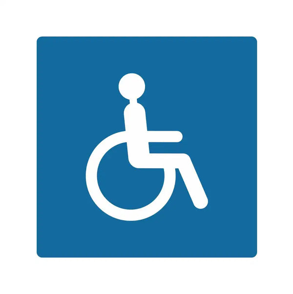 Pictogramme adhésif de place de parking PMR 800 × 800 mm