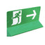 Plaque braille Issue de secours sur support à 90°