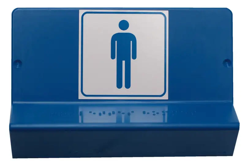 Plaque braille Toilettes hommes