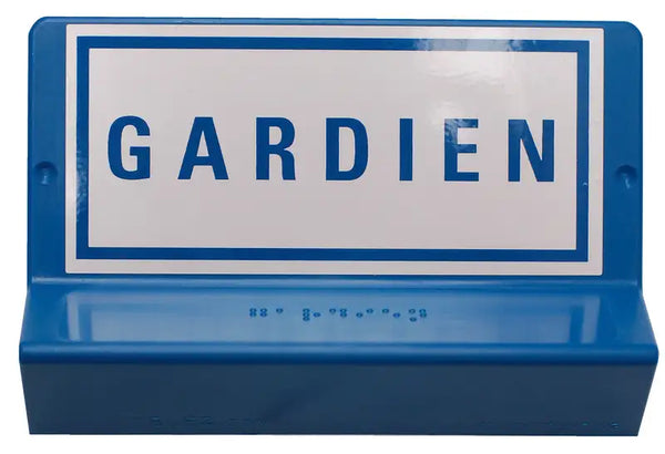 Plaque braille Gardien