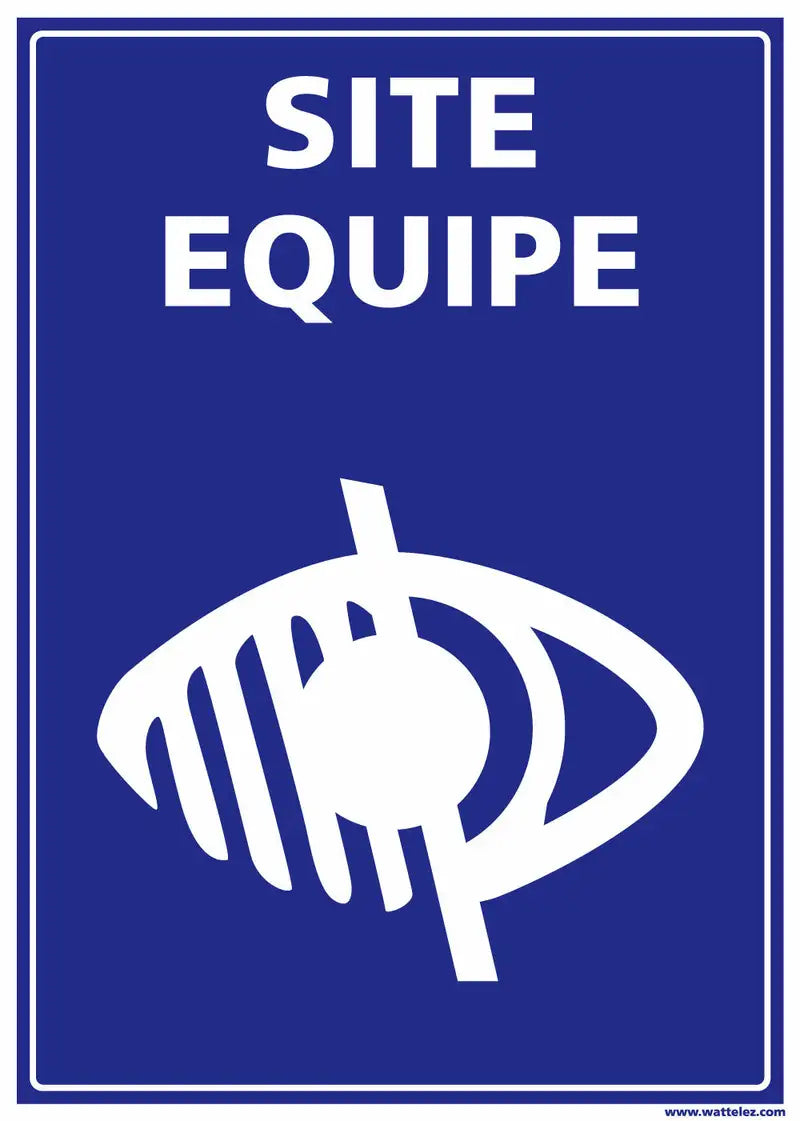 Plaque PMR Site équipé pour malvoyants
