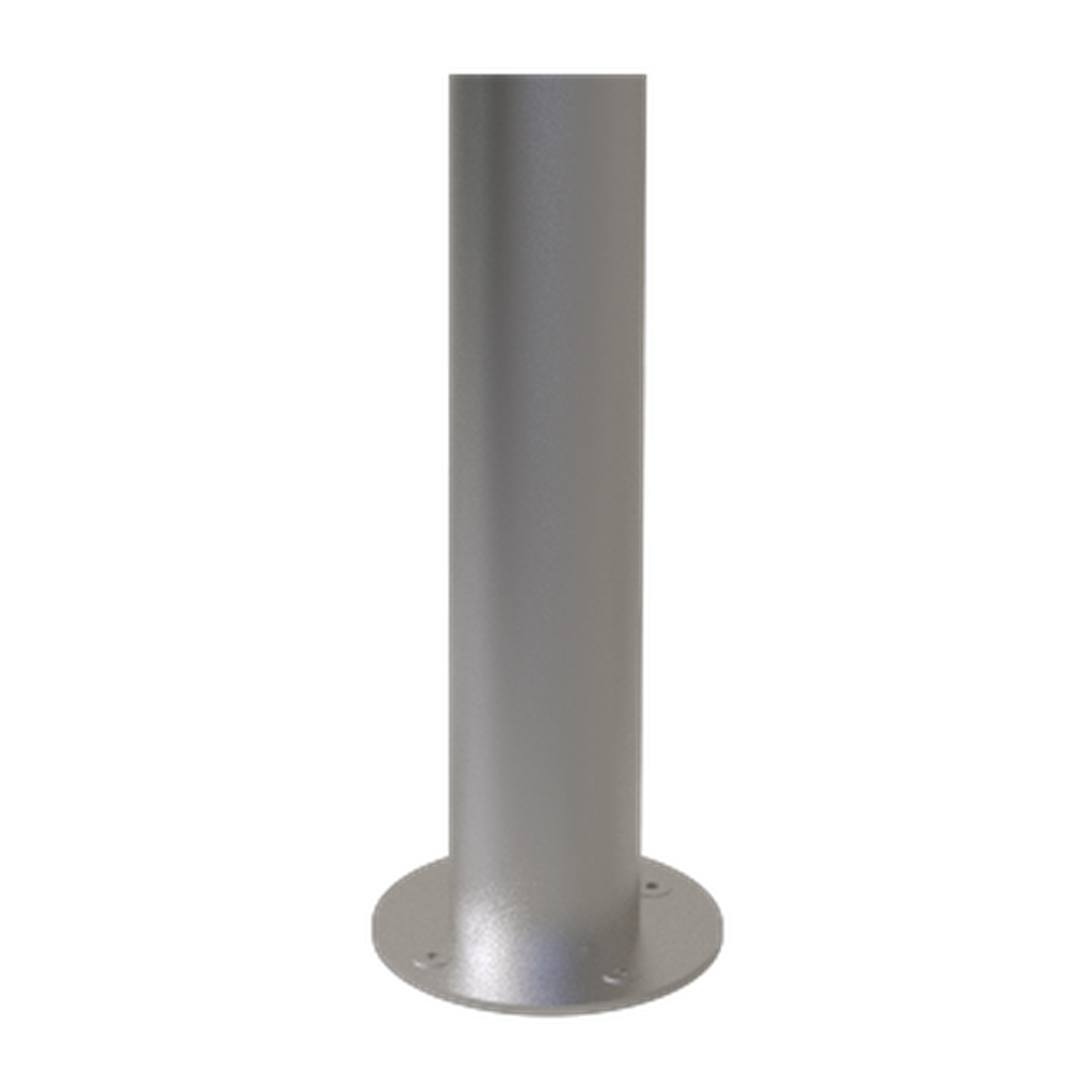 Platine de fixation inox au pied d'un potelet Toscane Image principale du produit