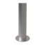 Platine de fixation inox au pied d'un potelet Toscane