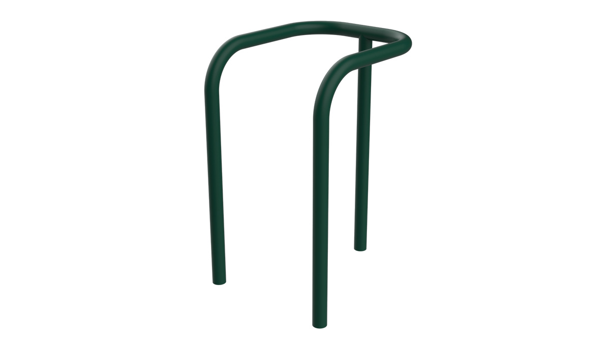 Protection de candélabre Ø 60 mm à sceller, thermolaquée RAL 6005 vert mousse