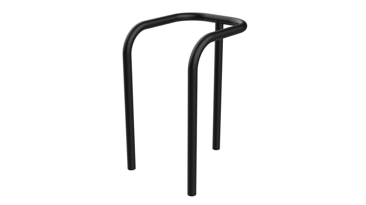 Protection de candélabre Ø 60 mm à sceller, thermolaquée RAL 9005 noir foncé