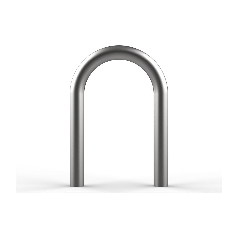 Protection de lampadaire inox en U à sceller, tube Ø 48,3 mm
