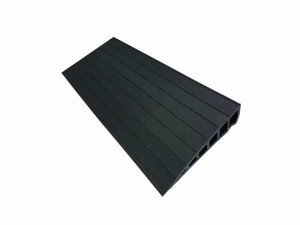 Rampe de seuil caoutchouc 40 mm, coloris noir, pose autoportante