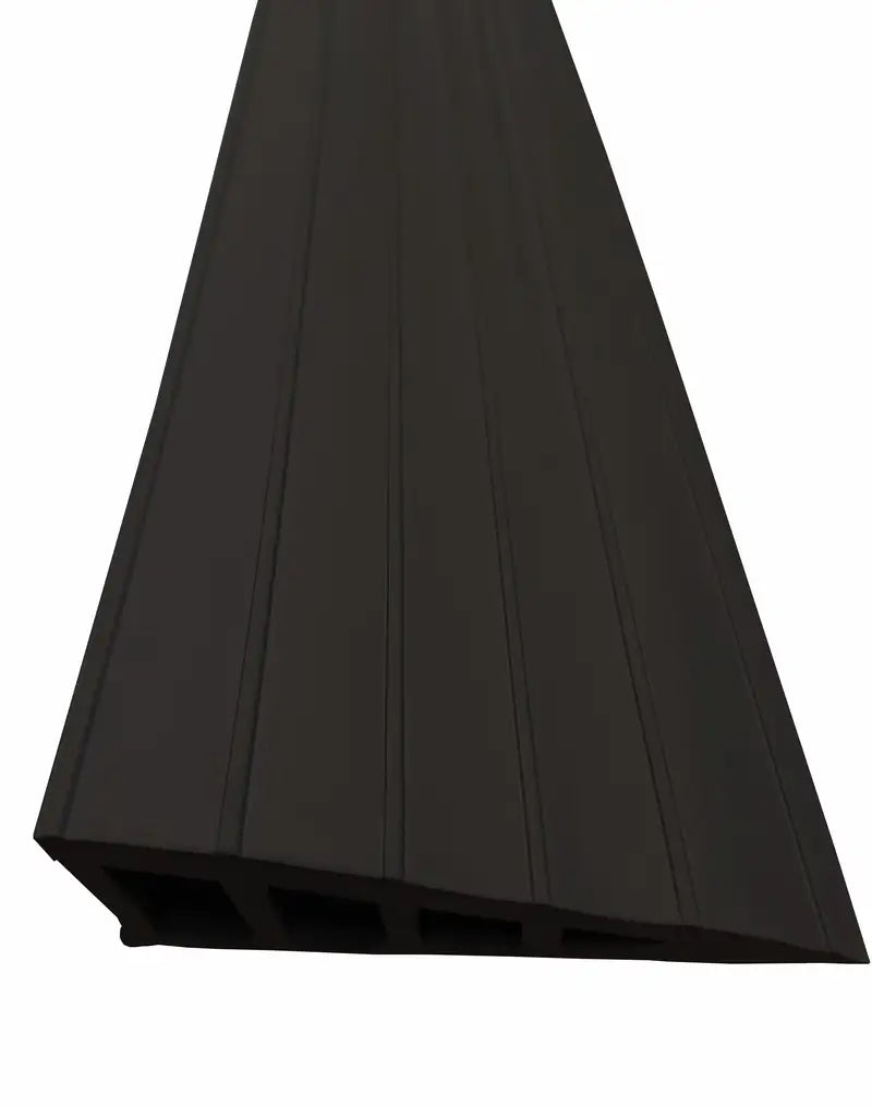 Rampe de seuil caoutchouc 30 mm, coloris noir, pose adhésive intérieur