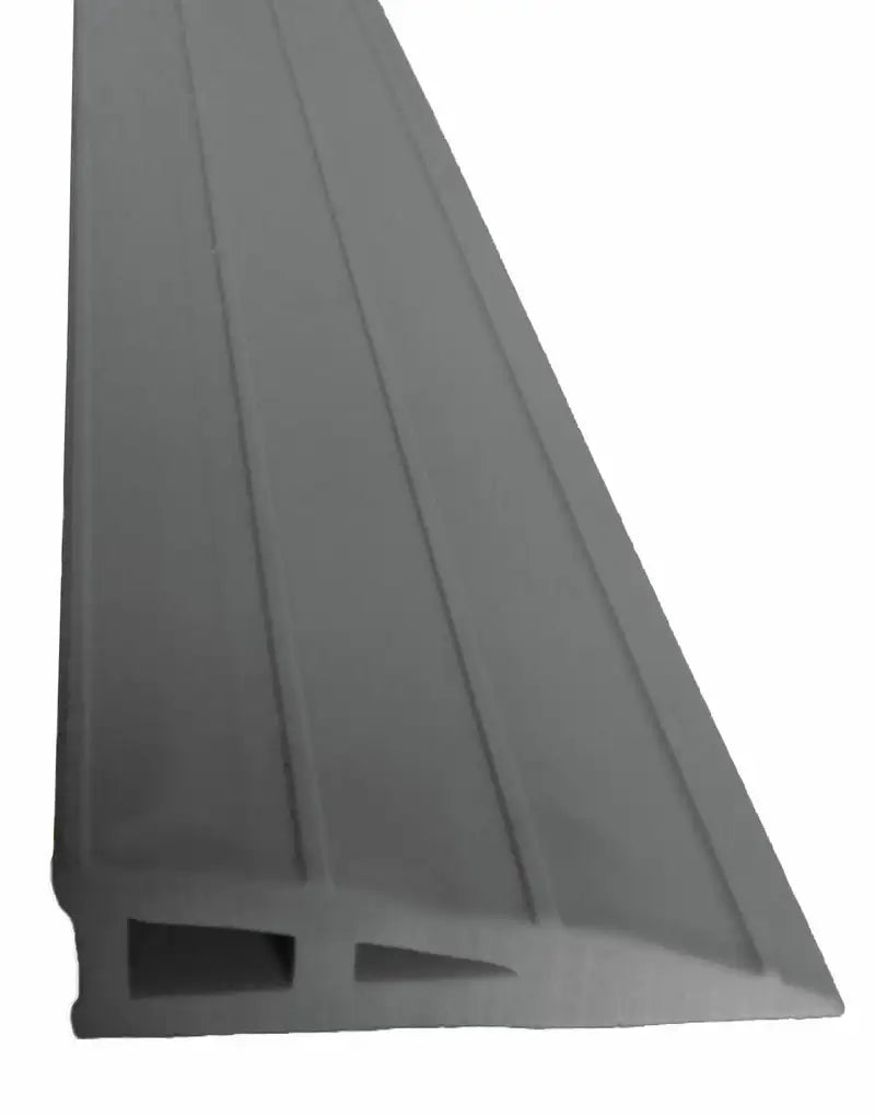 Rampe de seuil caoutchouc 20 mm, coloris gris, pose adhésive intérieur