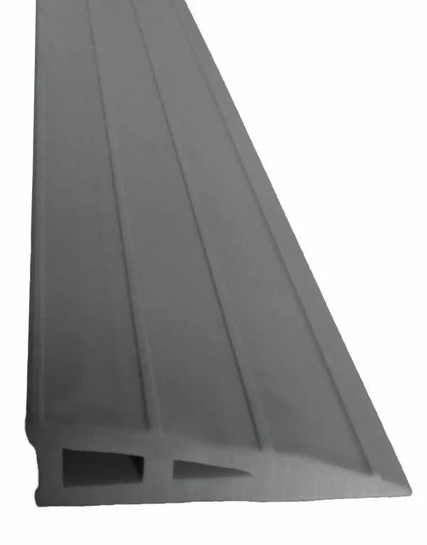 Rampe de seuil caoutchouc 20 mm, coloris gris, pose adhésive intérieur