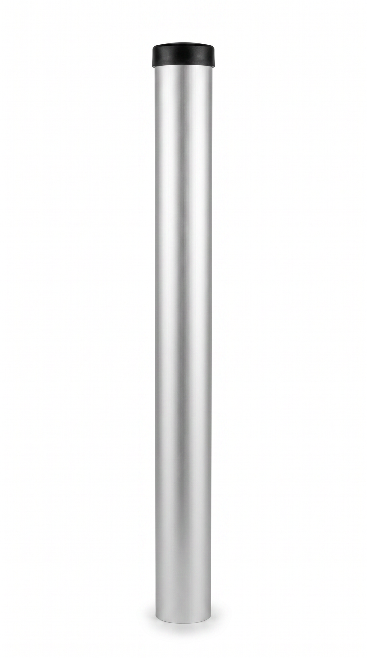 Mât aluminium lisse Ø60 mm, 2 parties, à sceller — 190 cm hors sol