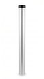 Mât aluminium lisse Ø60 mm, 2 parties, à sceller — 190 cm hors sol
