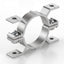 Collier de fixation double face aluminium