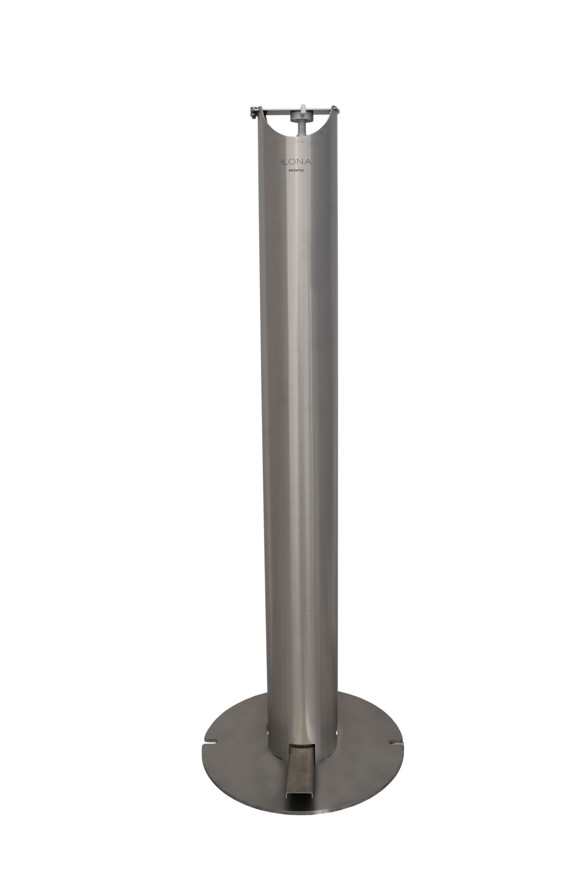 Distributeur de gel hydroalcoolique sur pied, inox