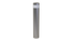 Borne inox équipée d'une bande rétroréfléchissante blanche